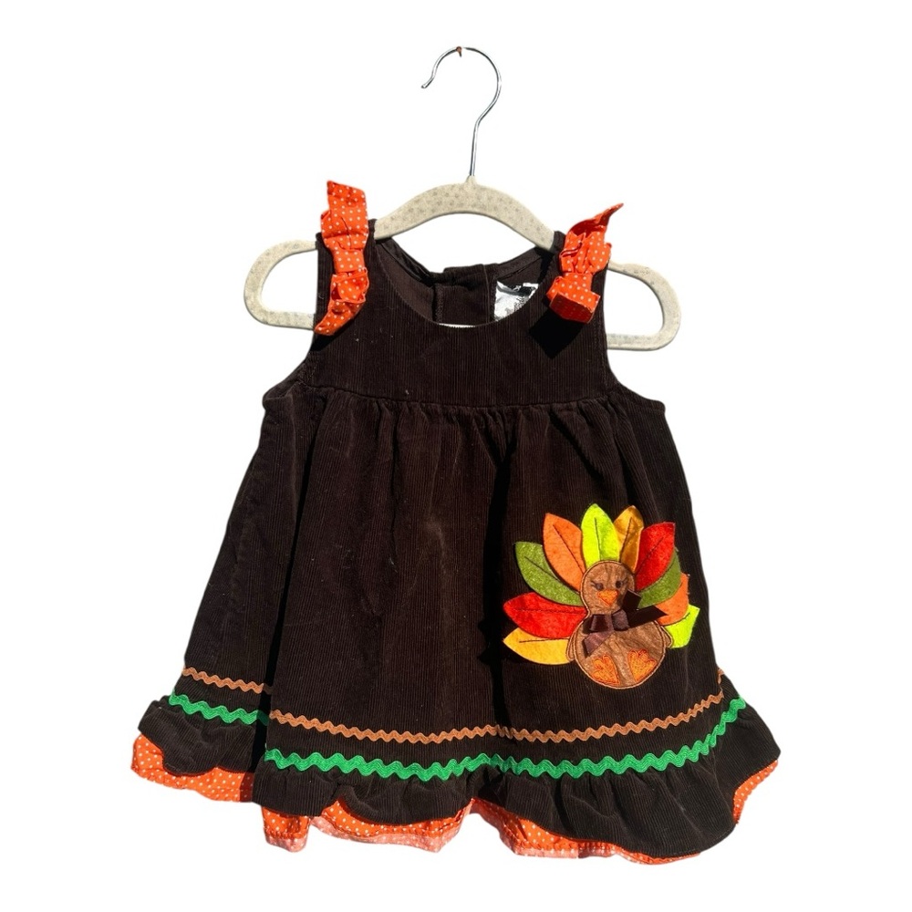 Rare Editions Brown and Orange Kids Costume Dress